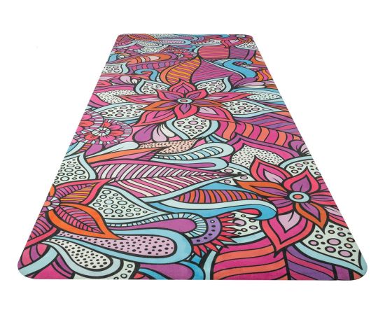 Yate Jogas paklājiņš, dabiskais kaučuks, 4 mm, sarkans Vingrošanas paklājiņi