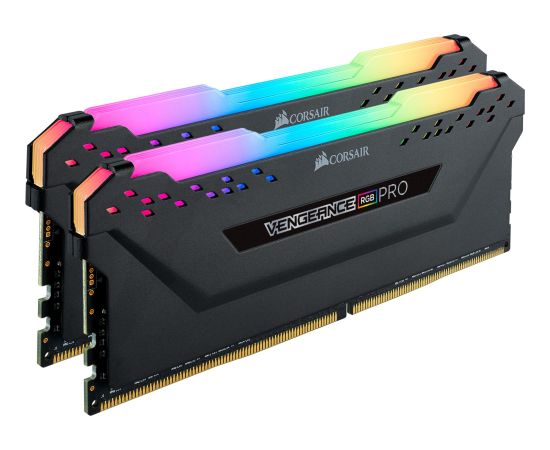 Corsair DDR4 32 GB 2666-CL16 - Dual-Kit - Vengeance RGB PRO Black RAM Operatīvā atmiņa