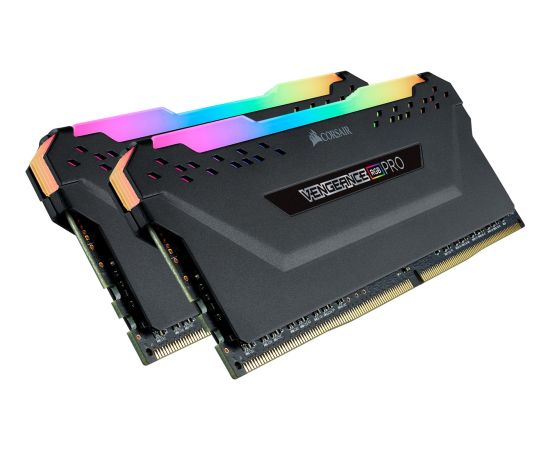 Corsair DDR4 32 GB 2666-CL16 - Dual-Kit - Vengeance RGB PRO Black RAM Operatīvā atmiņa