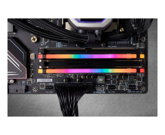 Corsair DDR4 32 GB 2666-CL16 - Dual-Kit - Vengeance RGB PRO Black RAM Operatīvā atmiņa