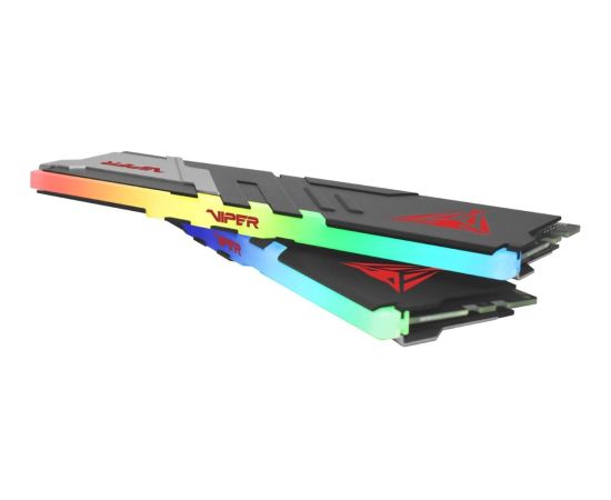 Patriot 64 GB DDR5-5200 Kit, memory (black, PVVR564G520C40K, Viper Venom RGB, XMP) RAM Operatīvā atmiņa