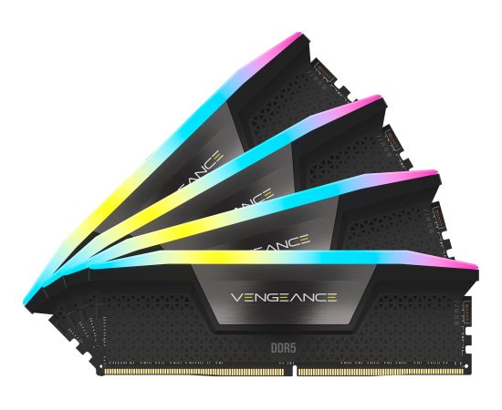 Corsair 192 GB DDR5-5200 Kit, memory (black, CMH192GX5M4B5200C38, Vengeance RGB, XMP) Оперативная память (RAM)