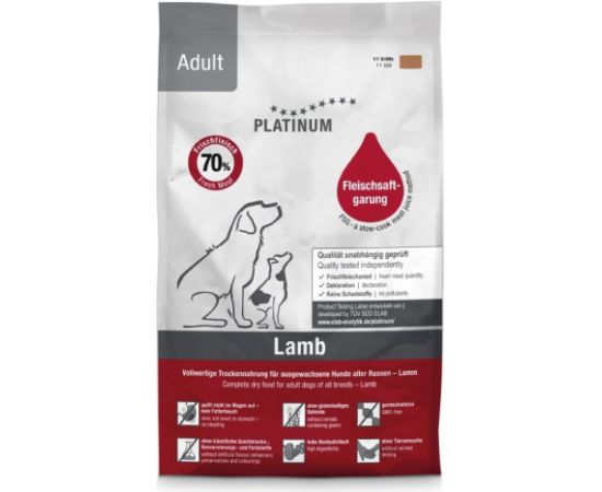 PLATINUM Adult Lamb - semi-moist dog food - 1,5kg Suņu barība