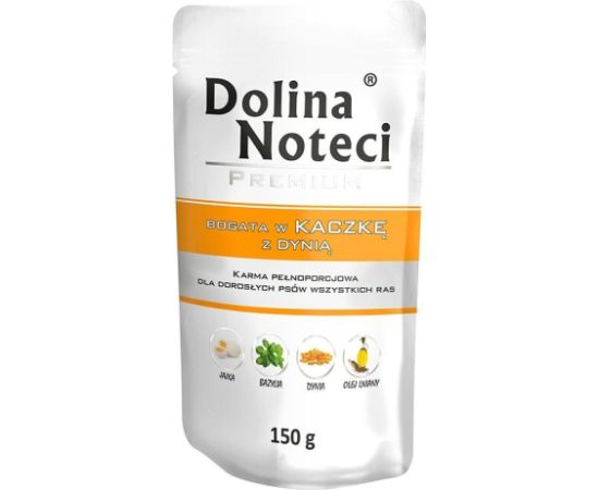 DOLINA NOTECI PREMIUM Wet dog food Duck with pumpkin 150 g Suņu barība