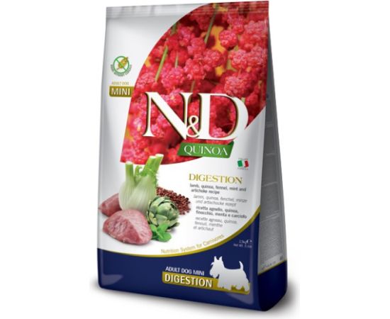 FARMINA N&D QUINOA DOG DIGESTION ADULT MINI 800g Suņu barība