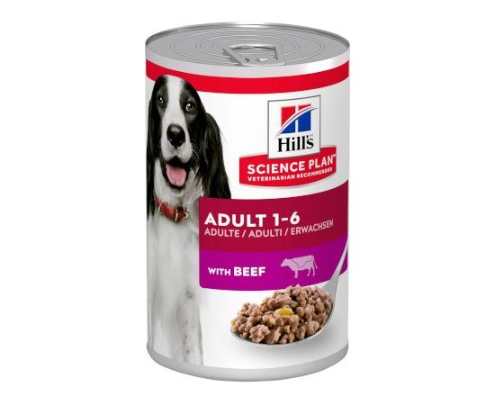 HILL'S Science Plan Canine Adult Beef - Wet dog food - 370 g Suņu barība