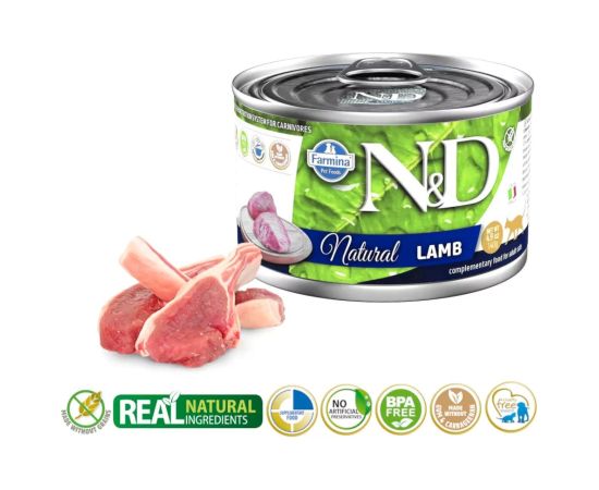 FARMINA N&D Cat Natural Lamb- wet cat food - 140 g Консервы кошек