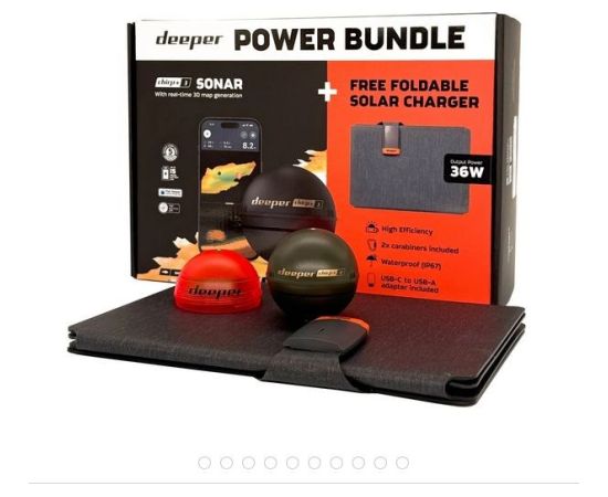 Echosonda Deeper Smart Chirp+ 3 - Zestaw Power Bundle Эхолоты
