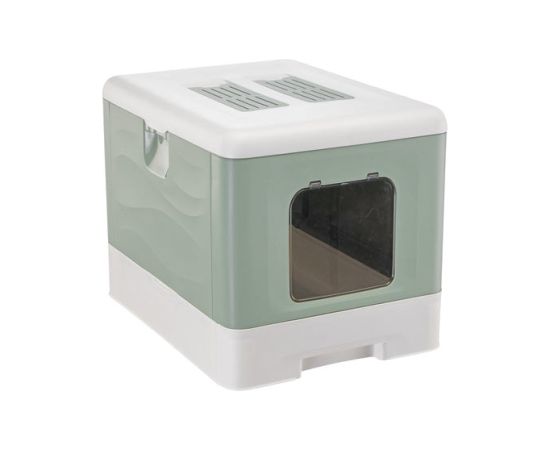 FERPLAST SAHARA TOILET GREEN kuweta dla kota Kaķu pakaišu kastes
