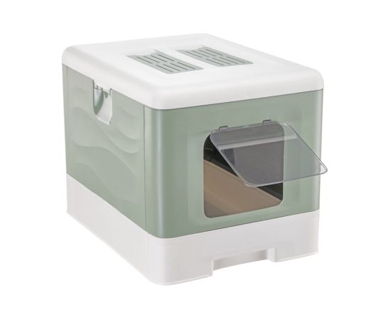 FERPLAST SAHARA TOILET GREEN kuweta dla kota Kaķu pakaišu kastes