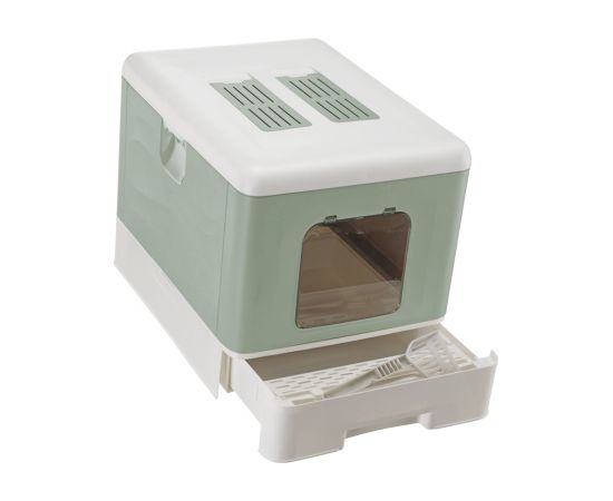 FERPLAST SAHARA TOILET GREEN kuweta dla kota Kaķu pakaišu kastes