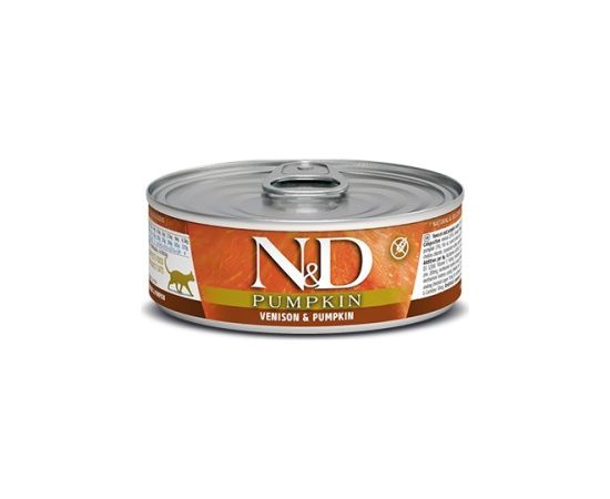 FARMINA N&D CAT VENISON & PUMPKIN 70g Kaķu konservi