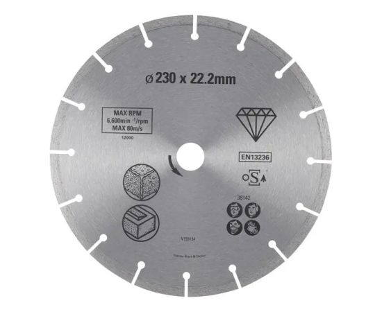 Dimanta griešanas disks Stanley STA38142-XJ; 230x22,2 mm Различные диски