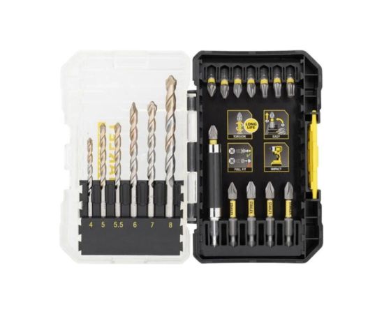 Urbju un skrūvgriežu uzgaļu komplekts Stanley STA88552-XJ; 19 gab. Аксессуары для дрелей