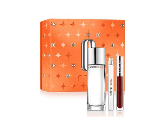 Clinique Happy Dárková sada EDP 50 ml, miniaturka EDP 10 ml a lesk na rty 3,4 ml 50ml Dāvanu komplekti