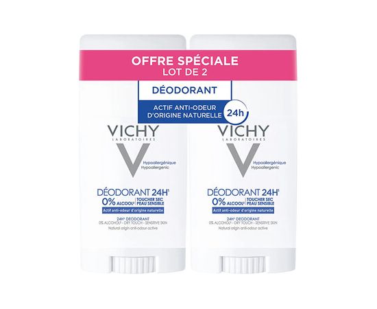 Vichy Deodorante Stick 24H Duo - Sada tuhých deodorantů 24 h proti pocení 40ml Духи и косметика