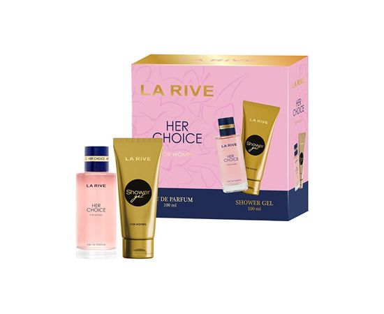 La Rive Her Choice Dárková sada EDP 100 ml a sprchový gel 100 ml 100ml Dāvanu komplekti