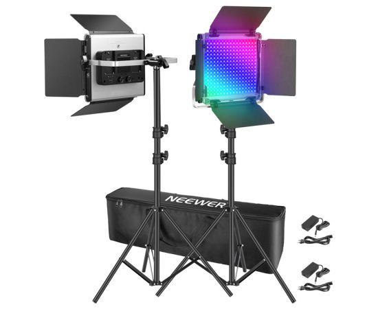 Lampa LED Neewer 2×660 PRO II RGB 2×200CM фото-студия