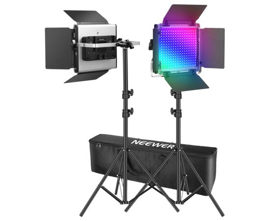 Lampa LED Neewer 2×660 PRO II RGB 2×200CM фото-студия