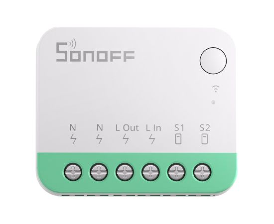 Sonoff MINIR4M Matter smart WiFi mini switch (HomeKit, SmartThings, Home Assistant). Viedie slēdži
