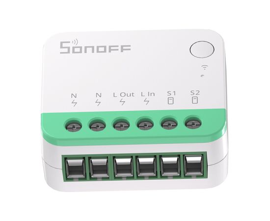 Sonoff MINIR4M Matter smart WiFi mini switch (HomeKit, SmartThings, Home Assistant). Viedie slēdži