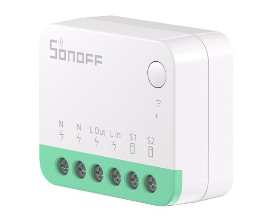 Sonoff MINIR4M Matter smart WiFi mini switch (HomeKit, SmartThings, Home Assistant). Viedie slēdži