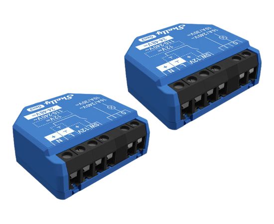 Shelly 1 Gen3 WiFi/Bluetooth set of 2 controllers Viedie slēdži