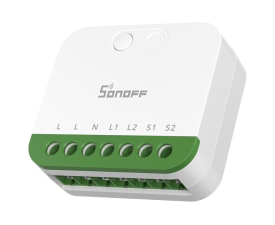 Sonoff MINI-2GS Matter two-channel mini switcher Viedie slēdži
