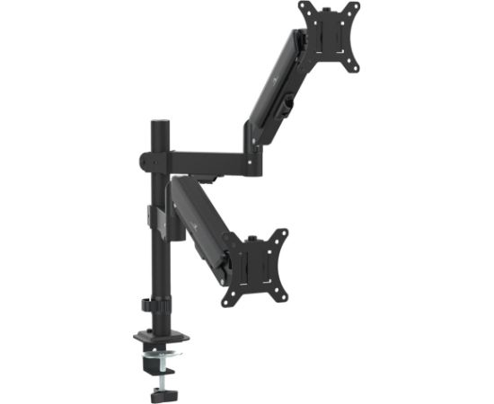 Maclean 2 monitor mount, gas spring, 17"-32", 2-10kg, black, MC-136 Крепления для телевизоров
