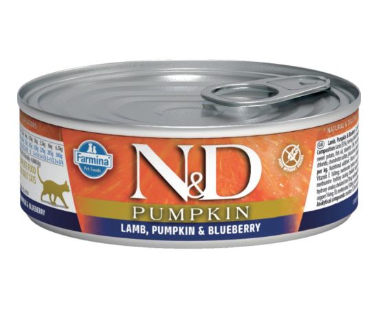 Farmina N&D Cat Lamb & Pumpkin & Blueberry  70g Kaķu konservi