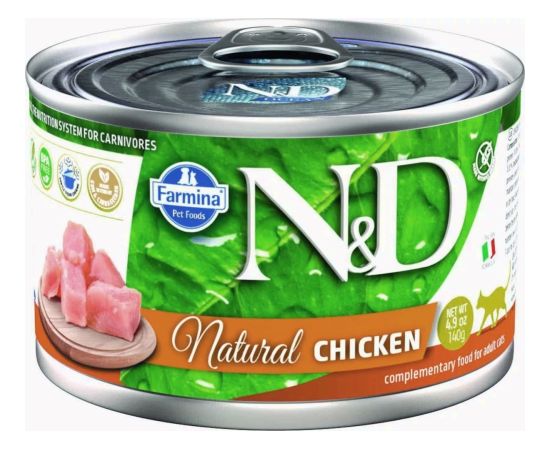 FARMINA N&D Cat Natural Chicken - wet cat food - 140 g Консервы кошек