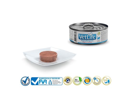 FARMINA Vet Life Hypoallergenic Pork & Potato - wet cat food - 85 g Barība