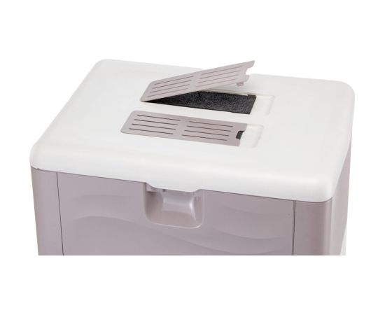 FERPLAST SAHARA TOILET GREY PINK kuweta dla kota Kaķu pakaišu kastes