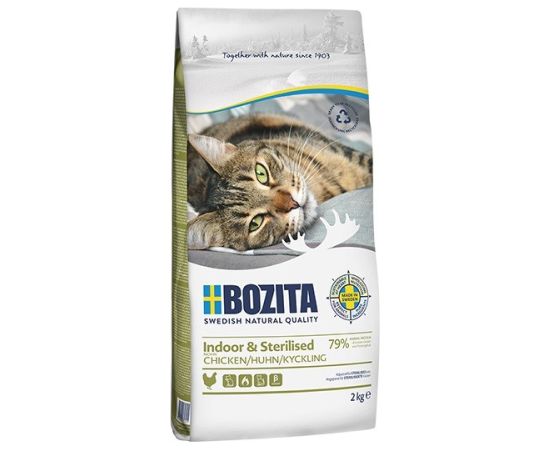 BOZITA Indoor & Sterilised Chicken - dry cat food - 10kg Kaķu sausā barība