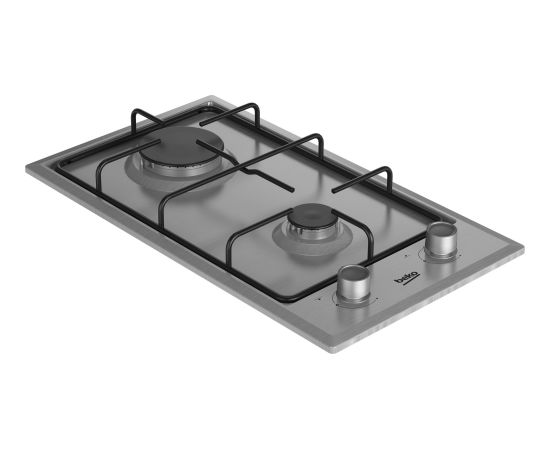 Beko HDCG 32220 FX gāzes plīts virsma, 30cm nerūs. tērauds Iebūvējama virsma - Gāzes