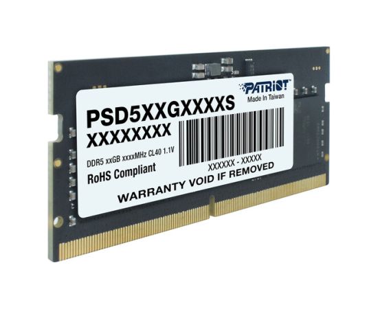 Patriot Memory Signature Operatīvā atmiņa 16GB / DDR5 / 4800MHz / CL40 / 1.1v RAM Operatīvā atmiņa