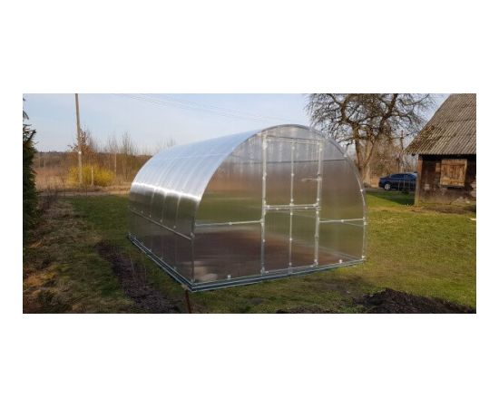 Karkass siltumnīcai KLASIKA TUBE ar pamatiem, 3x2m (6m2); bez pārklājuma Siltumnīcas