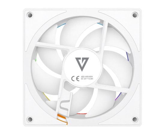 MODECOM VOLCANO LOOP 120 ARGB Reverse Fan White Korpusu dzesēšana