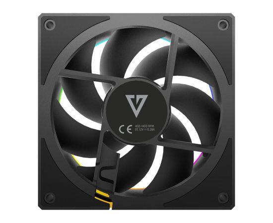 MODECOM VOLCANO LOOP 120 ARGB Reverse Fan Black Korpusu dzesēšana
