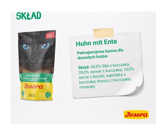 JOSERA Multipack - chicken, duck, salmon - 6x70 g Консервы кошек