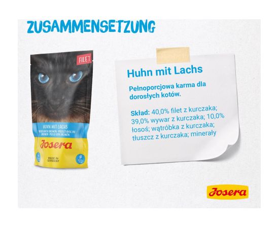 JOSERA Multipack - chicken, duck, salmon - 6x70 g Консервы кошек