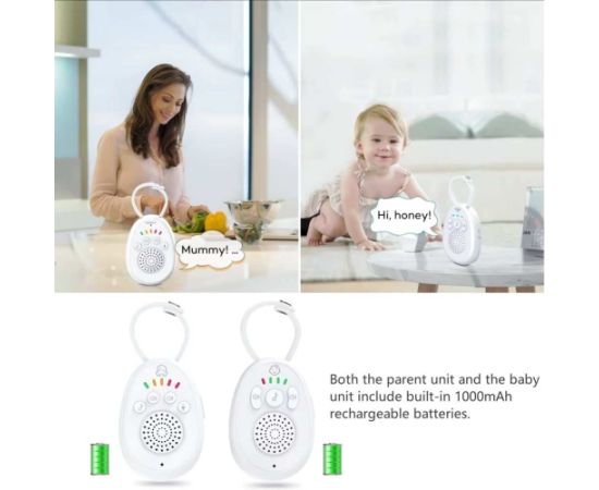Mobile audio nanny Reach BM-1 white Mazuļu uzraudzības ierīces