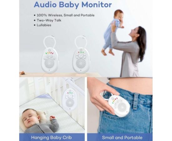 Mobile audio nanny Reach BM-1 white Mazuļu uzraudzības ierīces