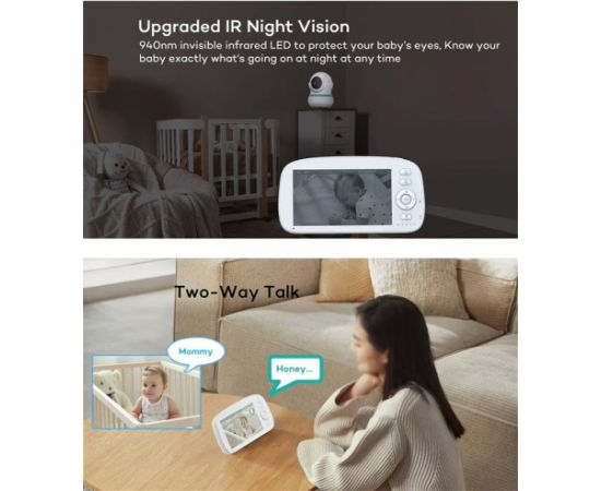 Mobile nanny Reach BM-5 white Mazuļu uzraudzības ierīces