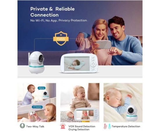 Mobile nanny Reach BM-5 white Mazuļu uzraudzības ierīces