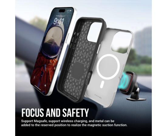 Perfectionists Triangle Mag Case iPhone 17 Pro Max silver Neoriģinālie Maciņi