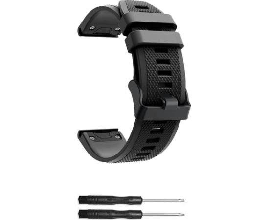 Ремешок Reach для Garmin Fenix 5 черный Smart pūlksteņu aksesuāri