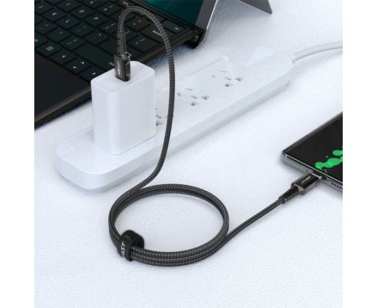 USB кабель Acefast C1-03 60W USB-C to USB-C 1.2m черный Дата USB-кабели