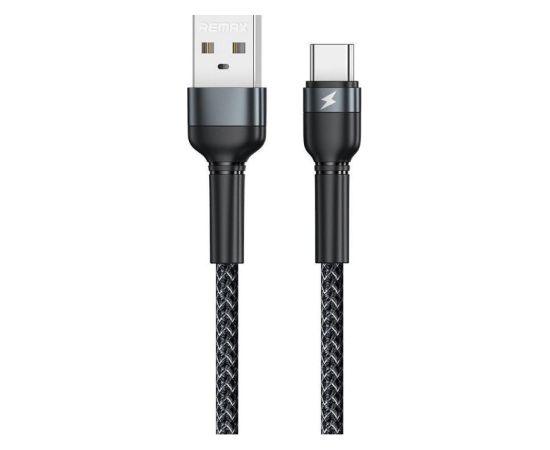 USB cable Remax RC-124a USB-A to USB-C 1.0m black Data USB kabeļi