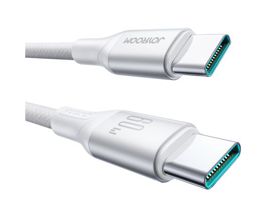 USB cable Joyroom S-A28 USB-C to USB-C 60W 2.0m white Data USB kabeļi